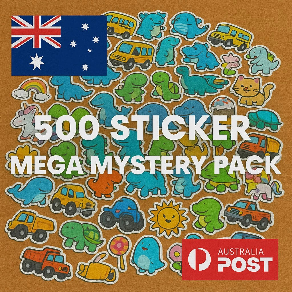 500 Vinyl Stickers | Mega Mystery Pack | Kids & Adults | Craft | NEW