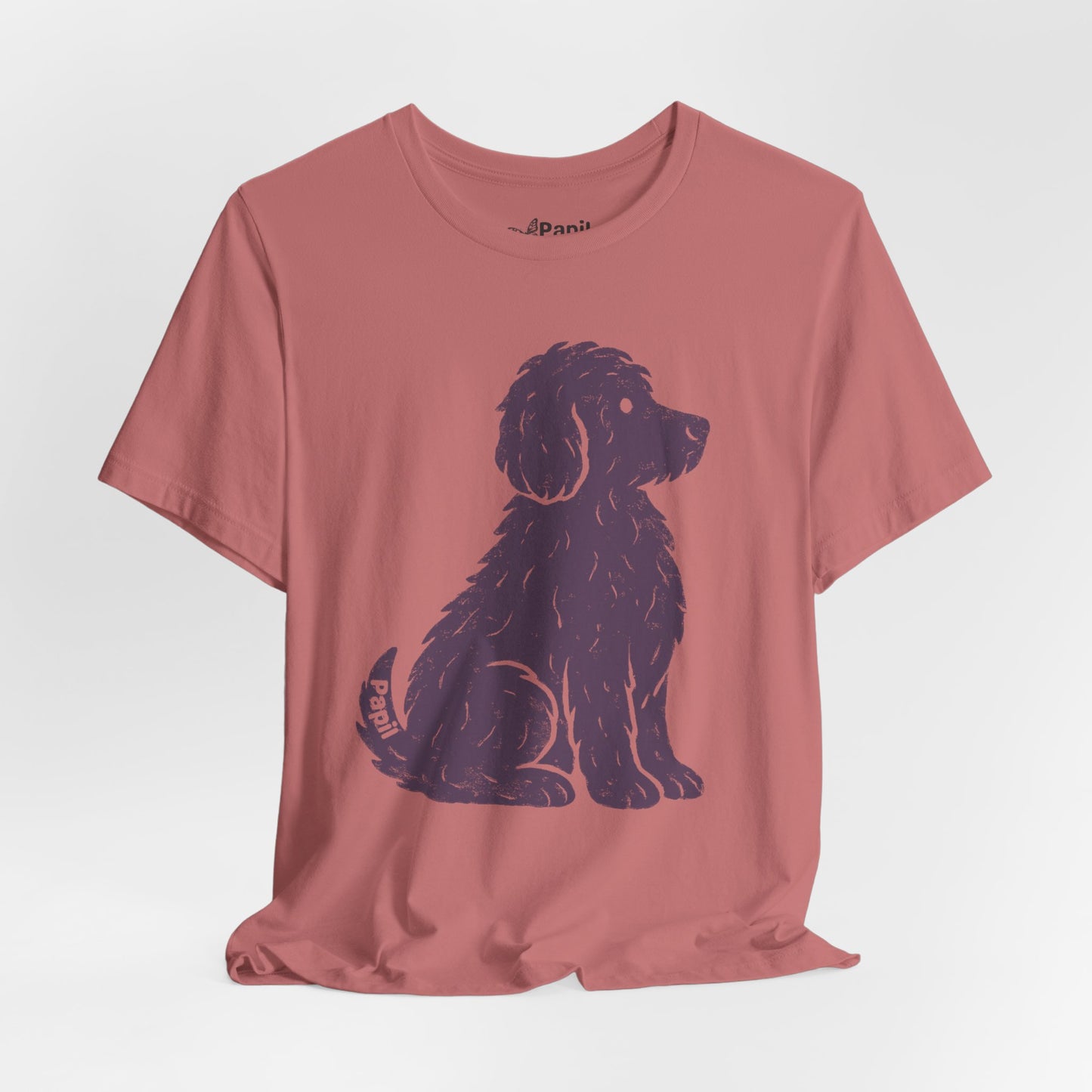 Cute Sitting Puppy Unisex T-Shirt — Whimsical Dog Graphic Tee