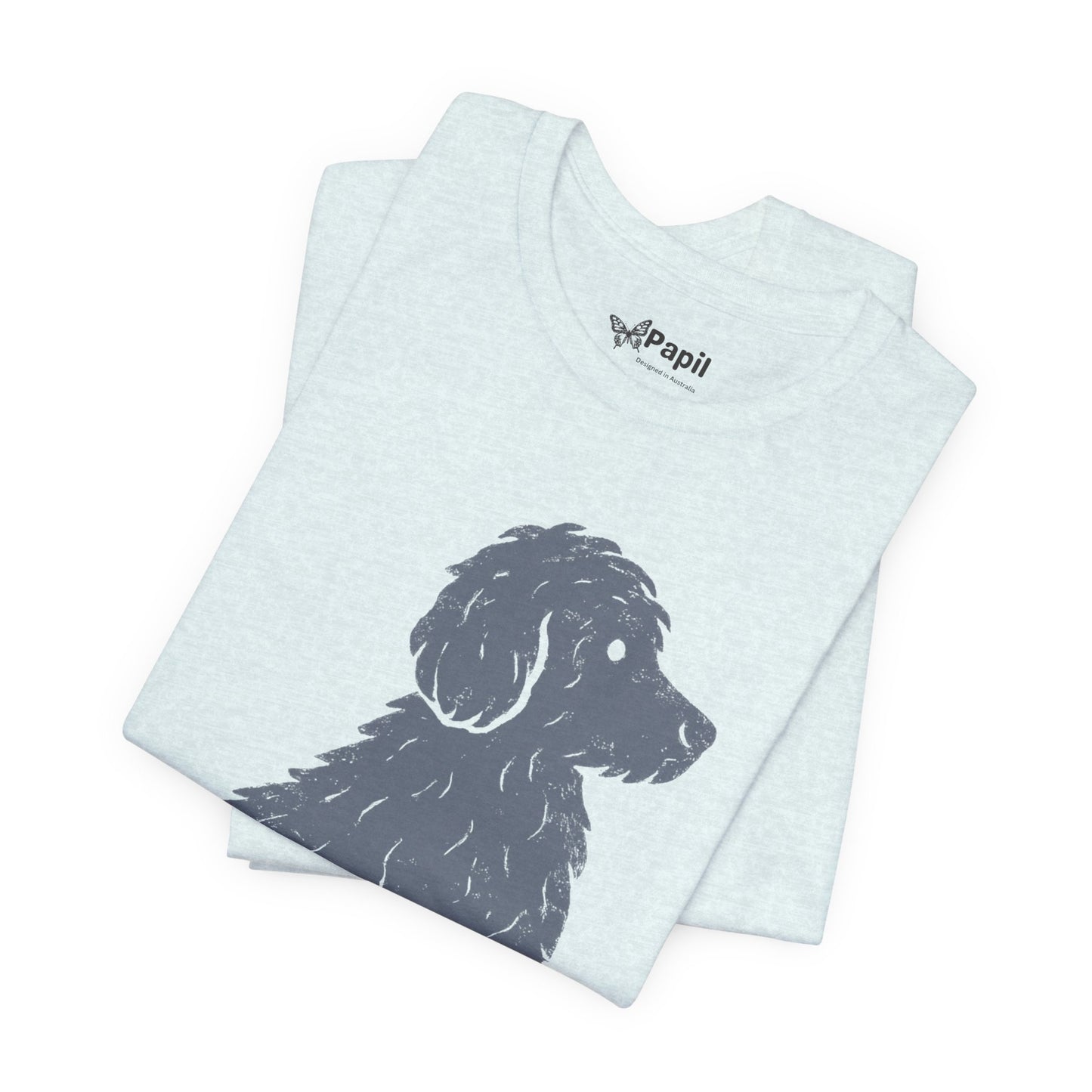 Cute Sitting Puppy Unisex T-Shirt — Whimsical Dog Graphic Tee