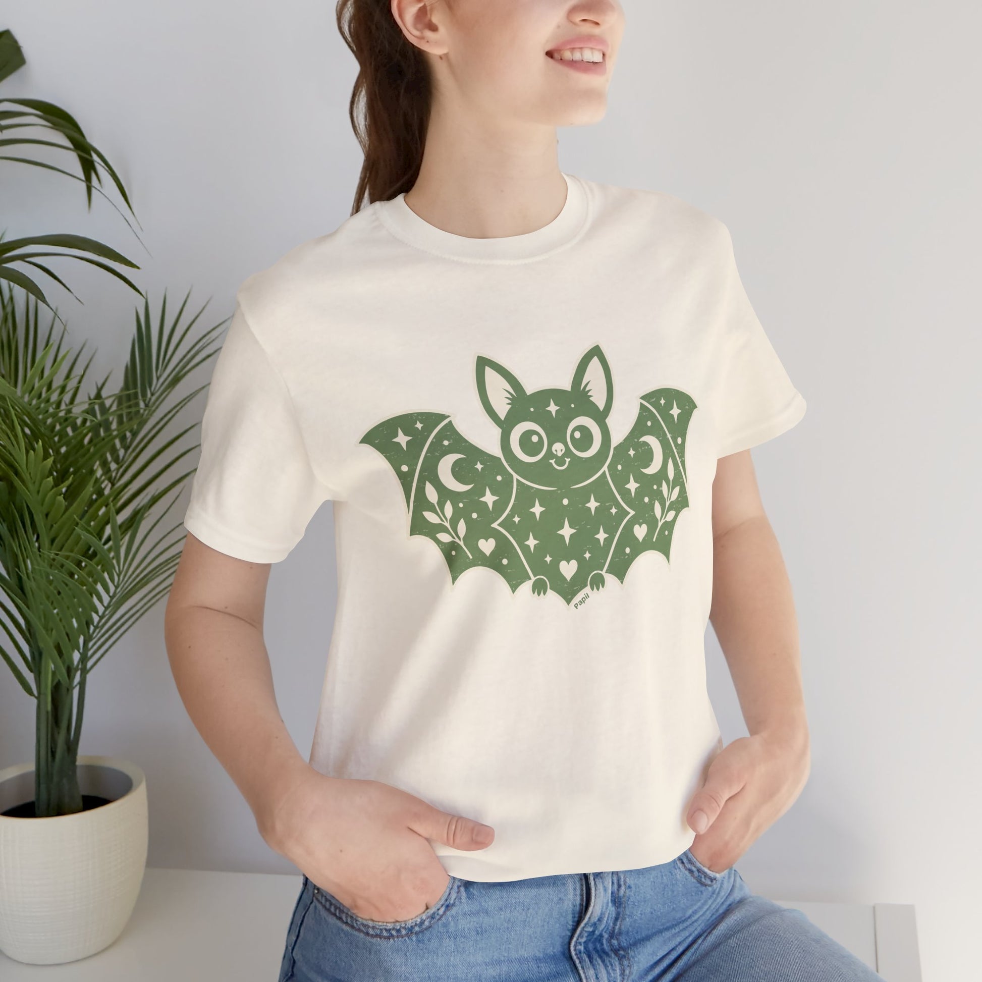 Soft But Spooky — Cute Halloween Bat Graphic Tee