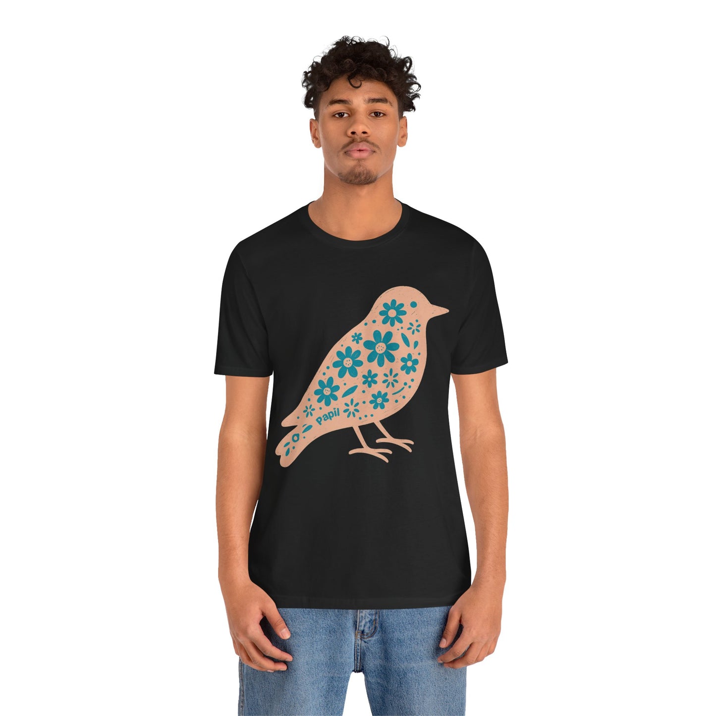 Floral Spring Bird Graphic T-Shirt