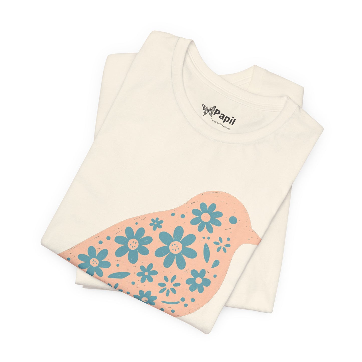 Floral Spring Bird Graphic T-Shirt