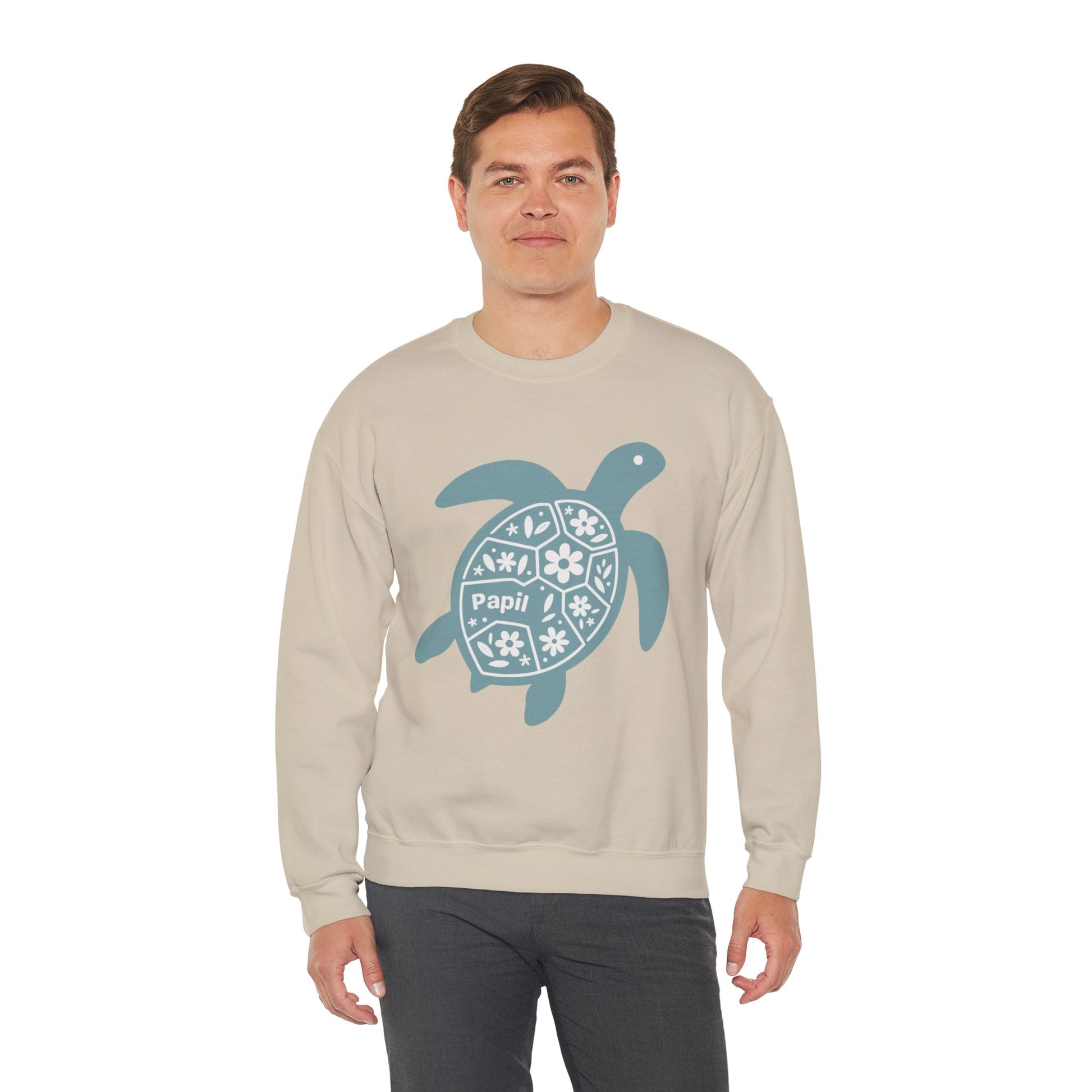 Shell Yeah! Floral Sea Turtle Cosy Crewneck Sweatshirt