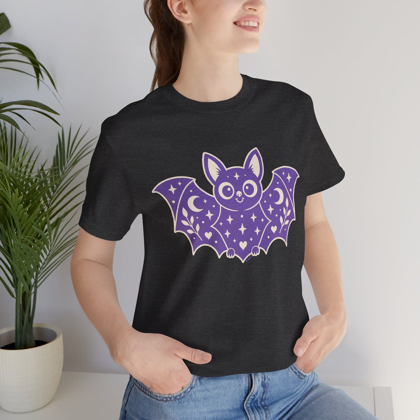 Soft But Spooky — Cute Halloween Bat Graphic Tee