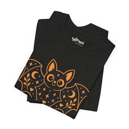 Soft But Spooky — Cute Halloween Bat Graphic Tee