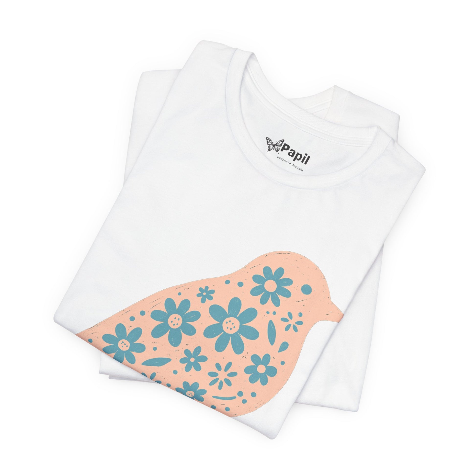 Floral Spring Bird Graphic T-Shirt