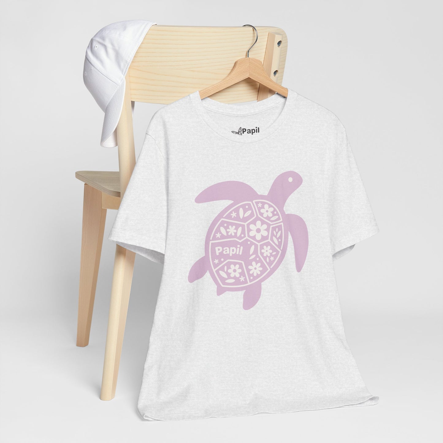 Sea Turtle Graphic Tee — Papil Floral Shell T-Shirt