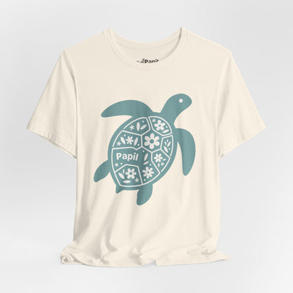 Sea Turtle Graphic Tee — Papil Floral Shell T-Shirt
