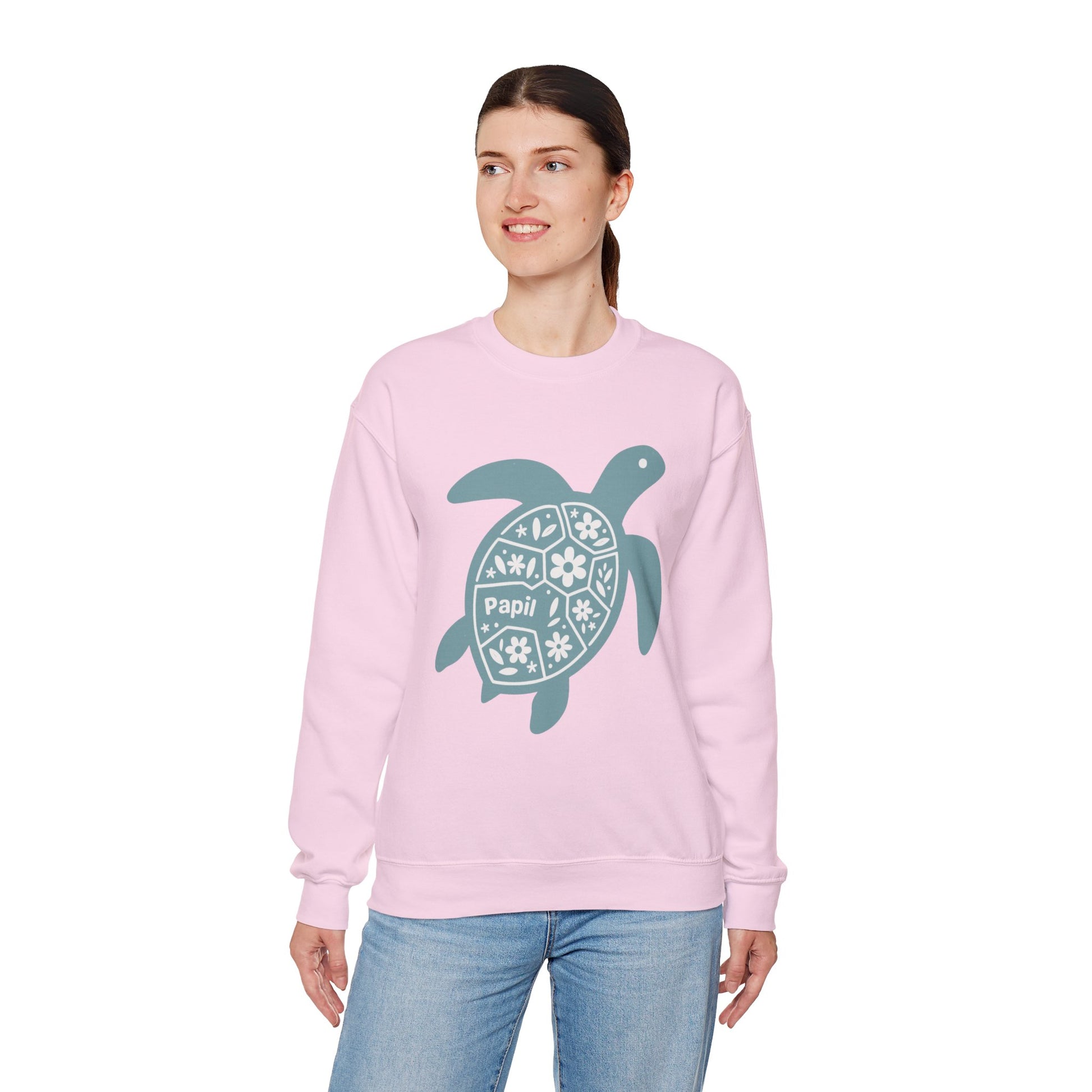 Shell Yeah! Floral Sea Turtle Cosy Crewneck Sweatshirt
