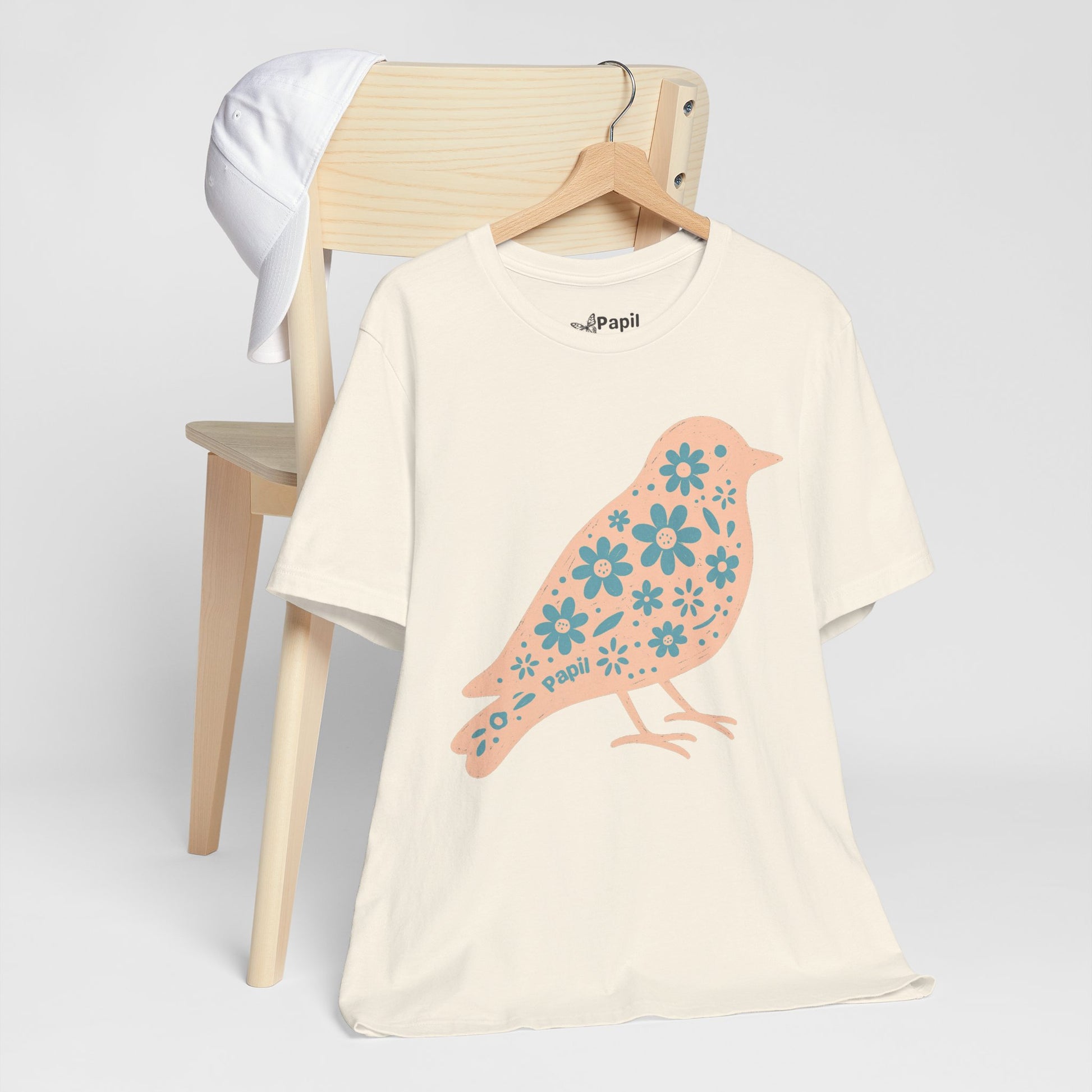 Floral Spring Bird Graphic T-Shirt