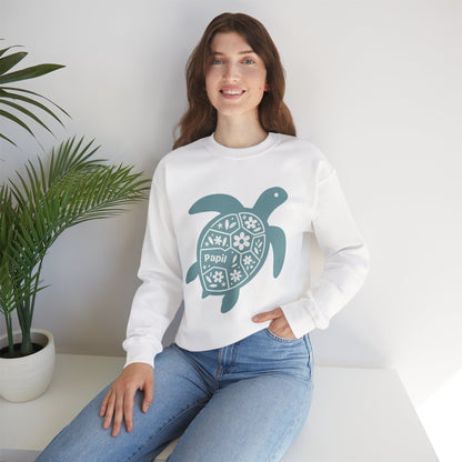 Shell Yeah! Floral Sea Turtle Cosy Crewneck Sweatshirt