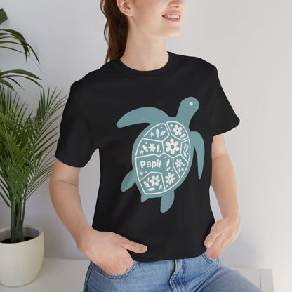 Sea Turtle Graphic Tee — Papil Floral Shell T-Shirt