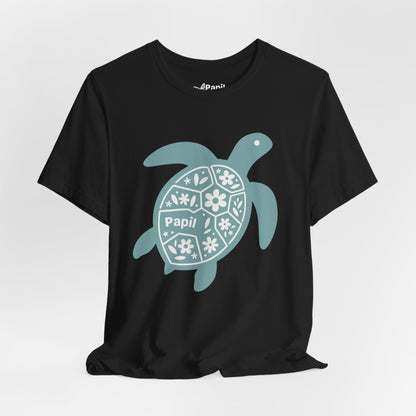 Sea Turtle Graphic Tee — Papil Floral Shell T-Shirt