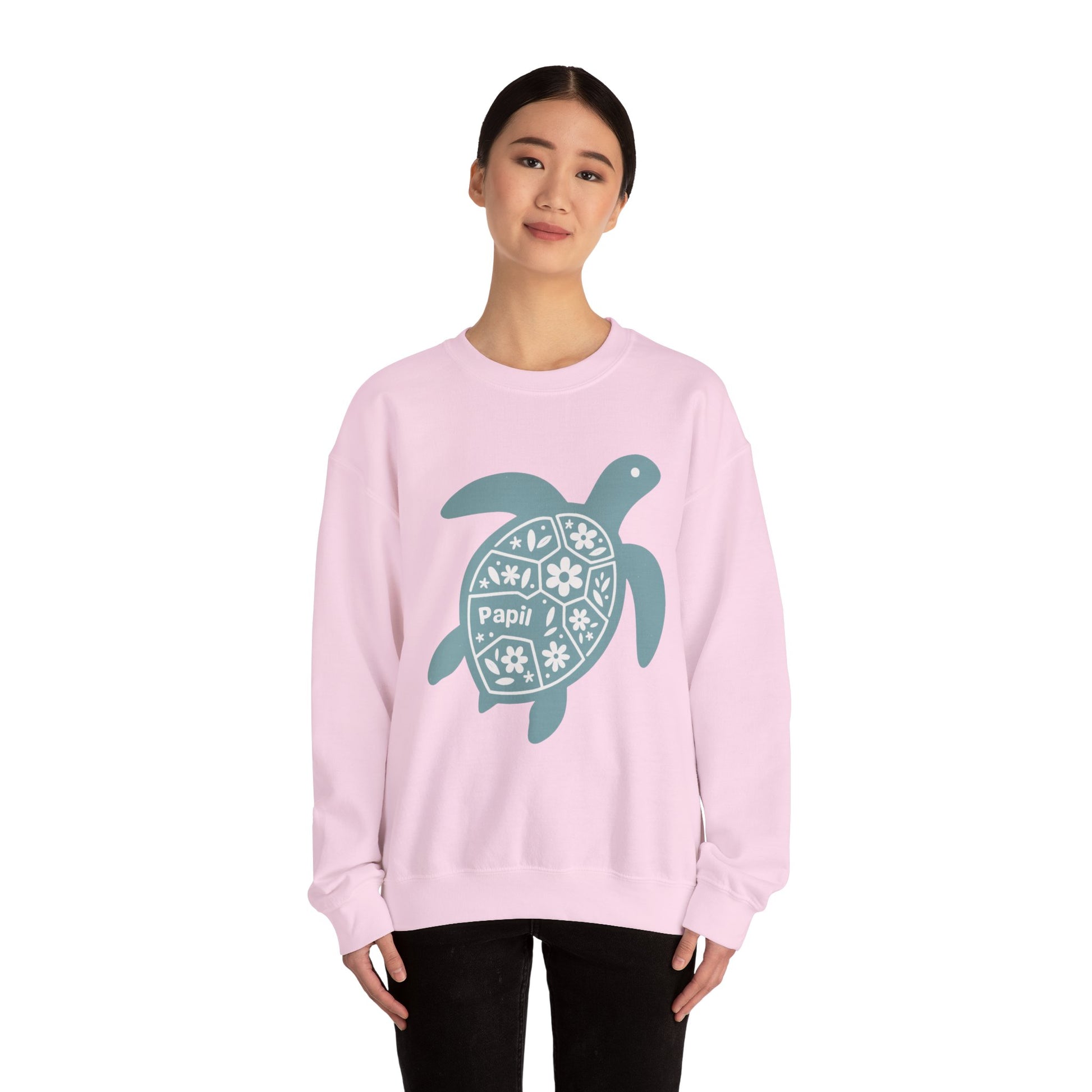Shell Yeah! Floral Sea Turtle Cosy Crewneck Sweatshirt