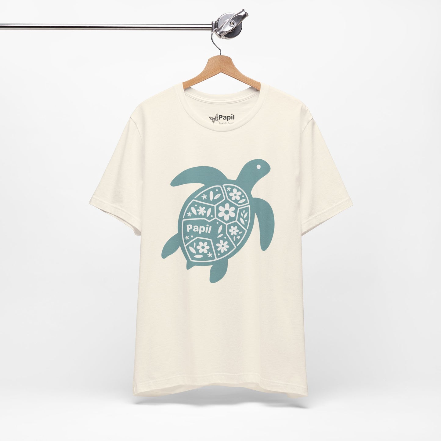 Sea Turtle Graphic Tee — Papil Floral Shell T-Shirt