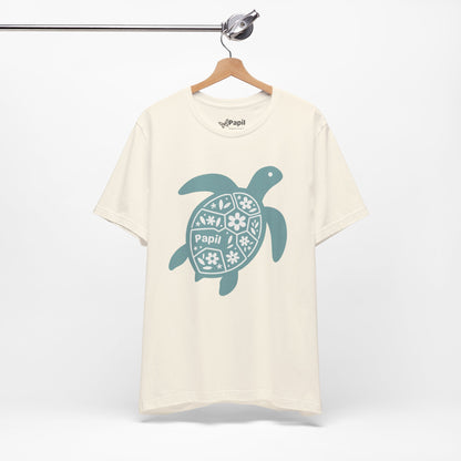 Sea Turtle Graphic Tee — Papil Floral Shell T-Shirt
