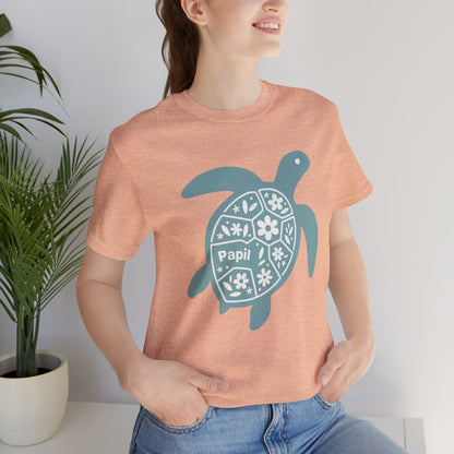 Sea Turtle Graphic Tee — Papil Floral Shell T-Shirt