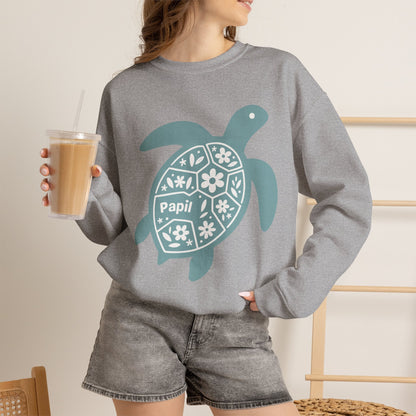 Shell Yeah! Floral Sea Turtle Cosy Crewneck Sweatshirt