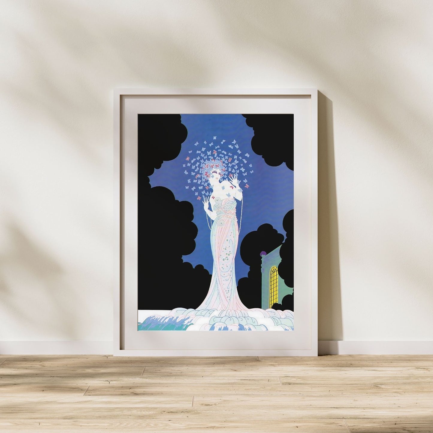 Butterfly Muse Art Deco Wall Art Poster