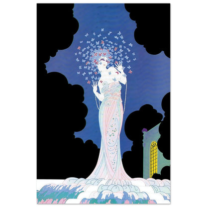 Butterfly Muse Art Deco Wall Art Poster 60x90 cm 24x36″