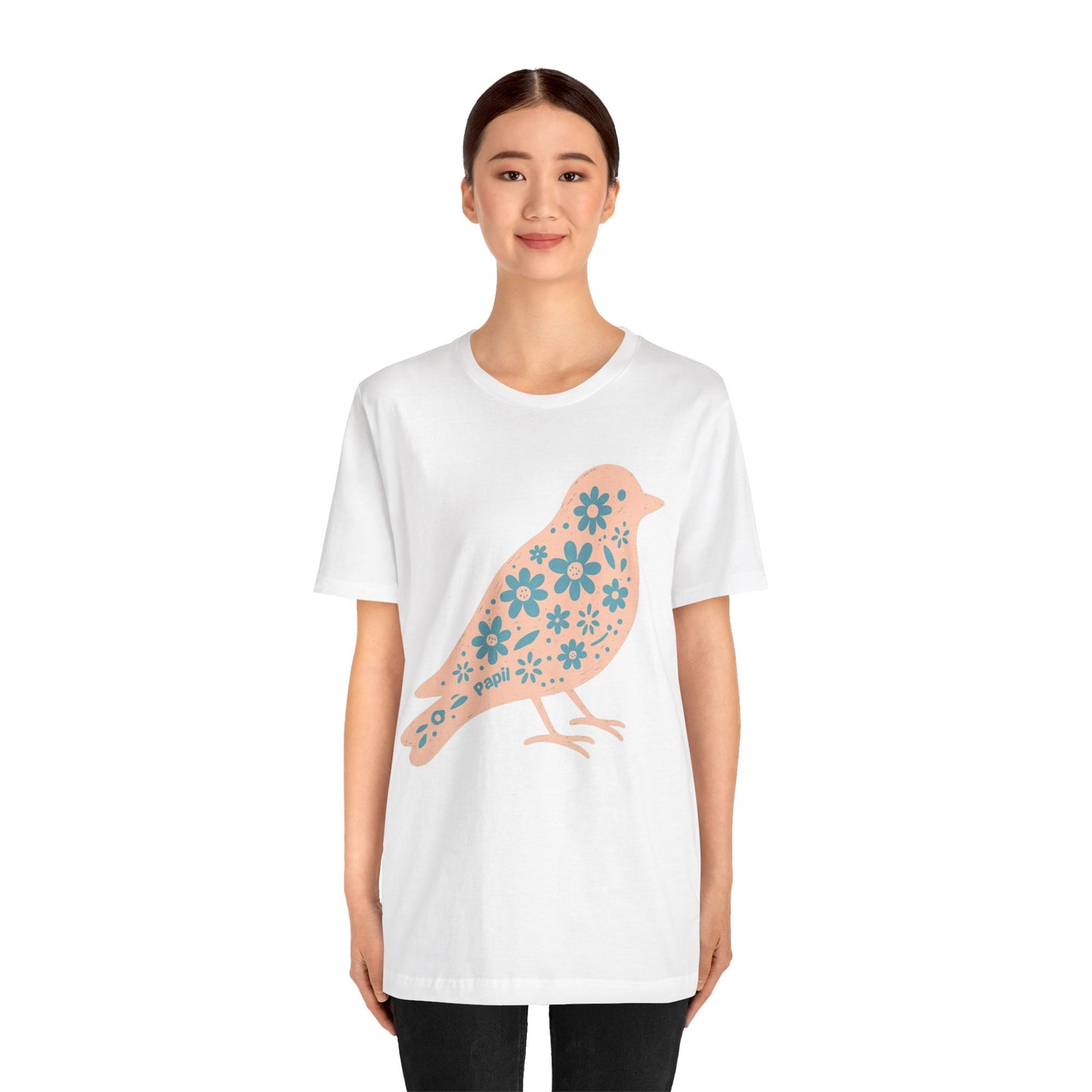 Floral Spring Bird Graphic T-Shirt