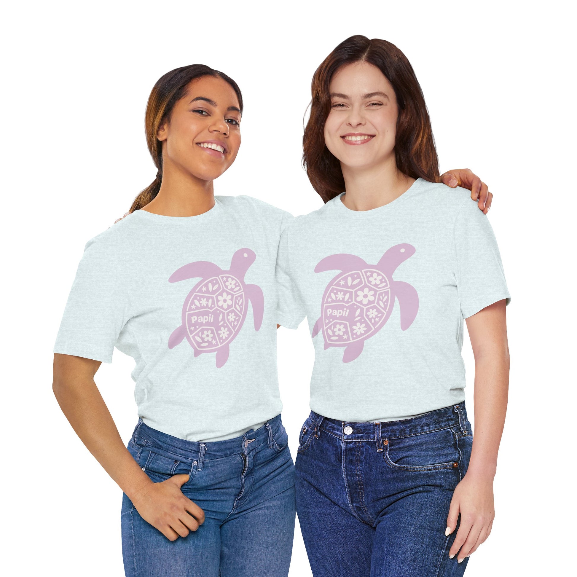 Sea Turtle Graphic Tee — Papil Floral Shell T-Shirt