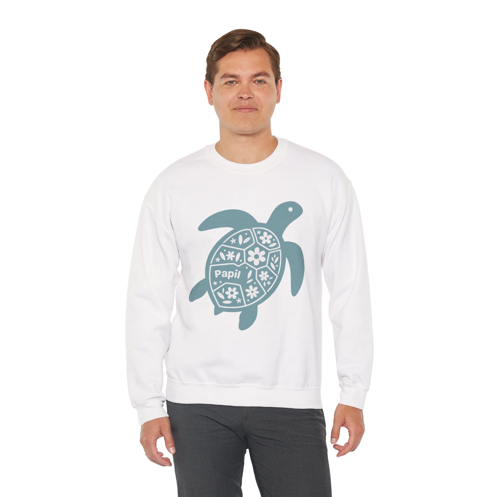 Shell Yeah! Floral Sea Turtle Cosy Crewneck Sweatshirt