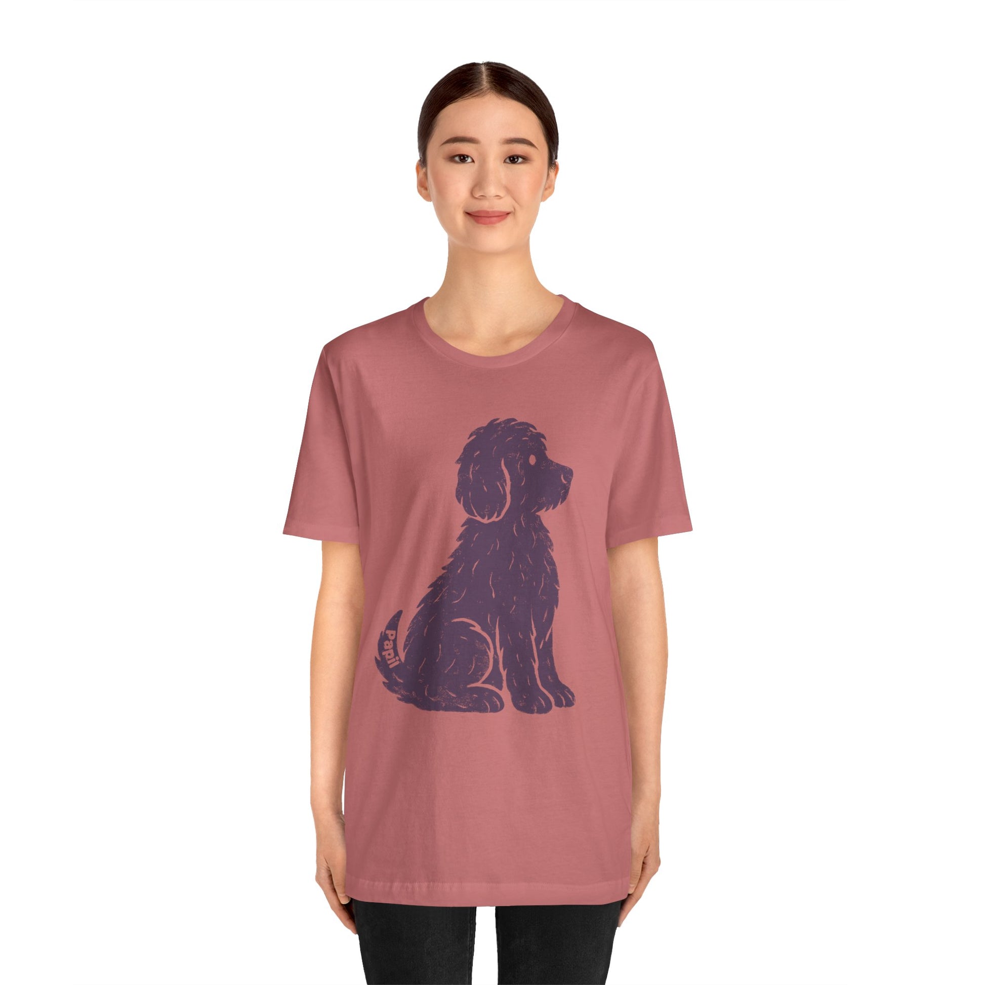 Cute Sitting Puppy Unisex T-Shirt — Whimsical Dog Graphic Tee