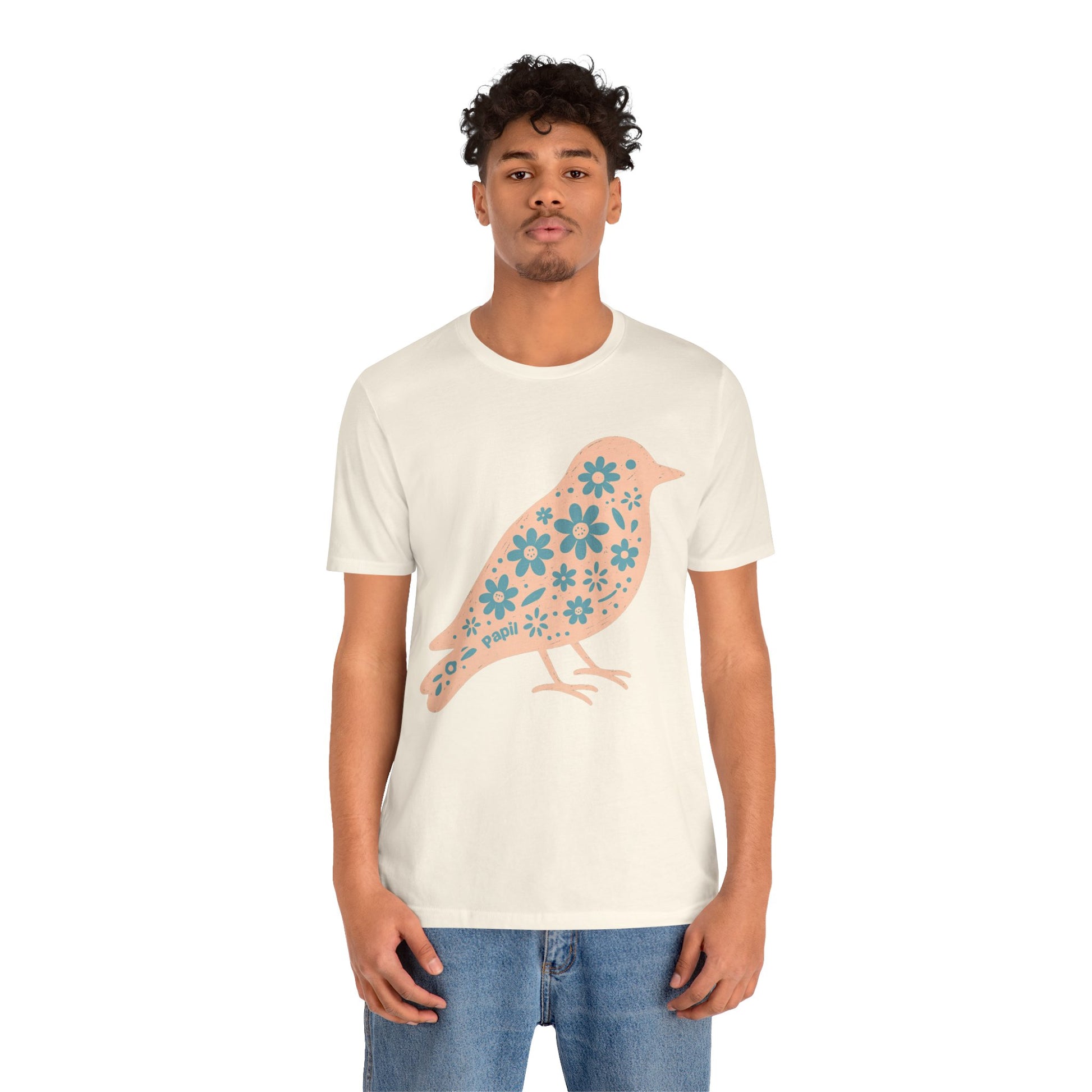 Floral Spring Bird Graphic T-Shirt