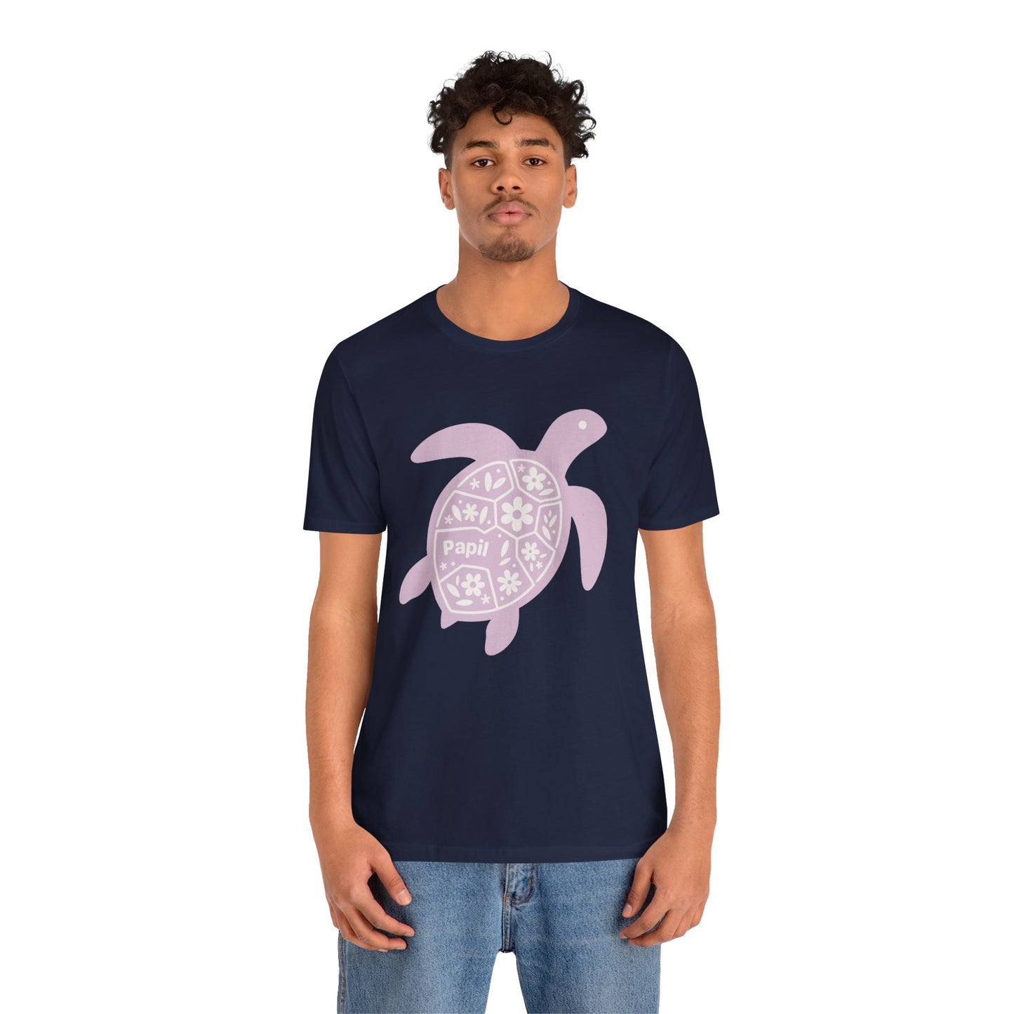 Sea Turtle Graphic Tee — Papil Floral Shell T-Shirt