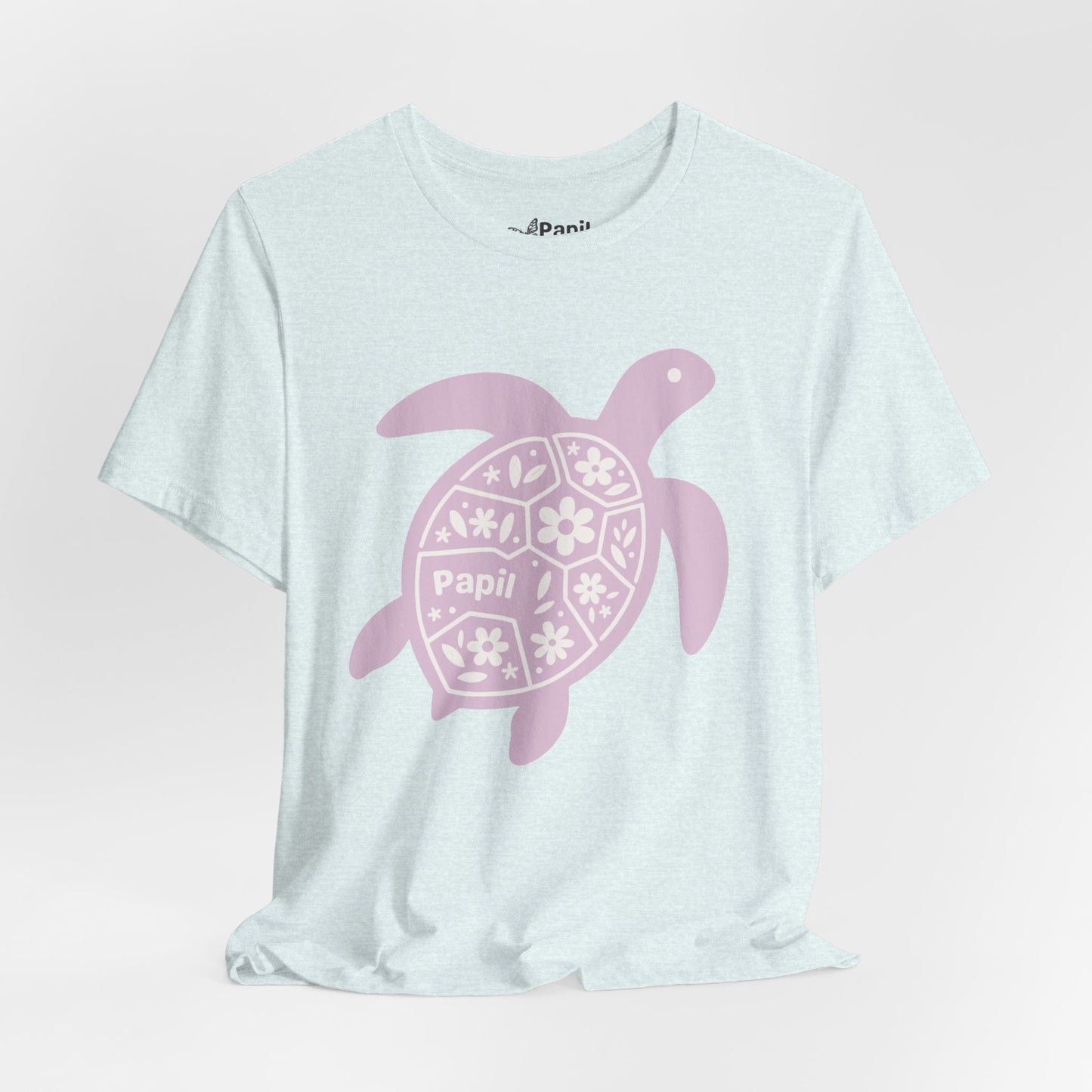 Sea Turtle Graphic Tee — Papil Floral Shell T-Shirt