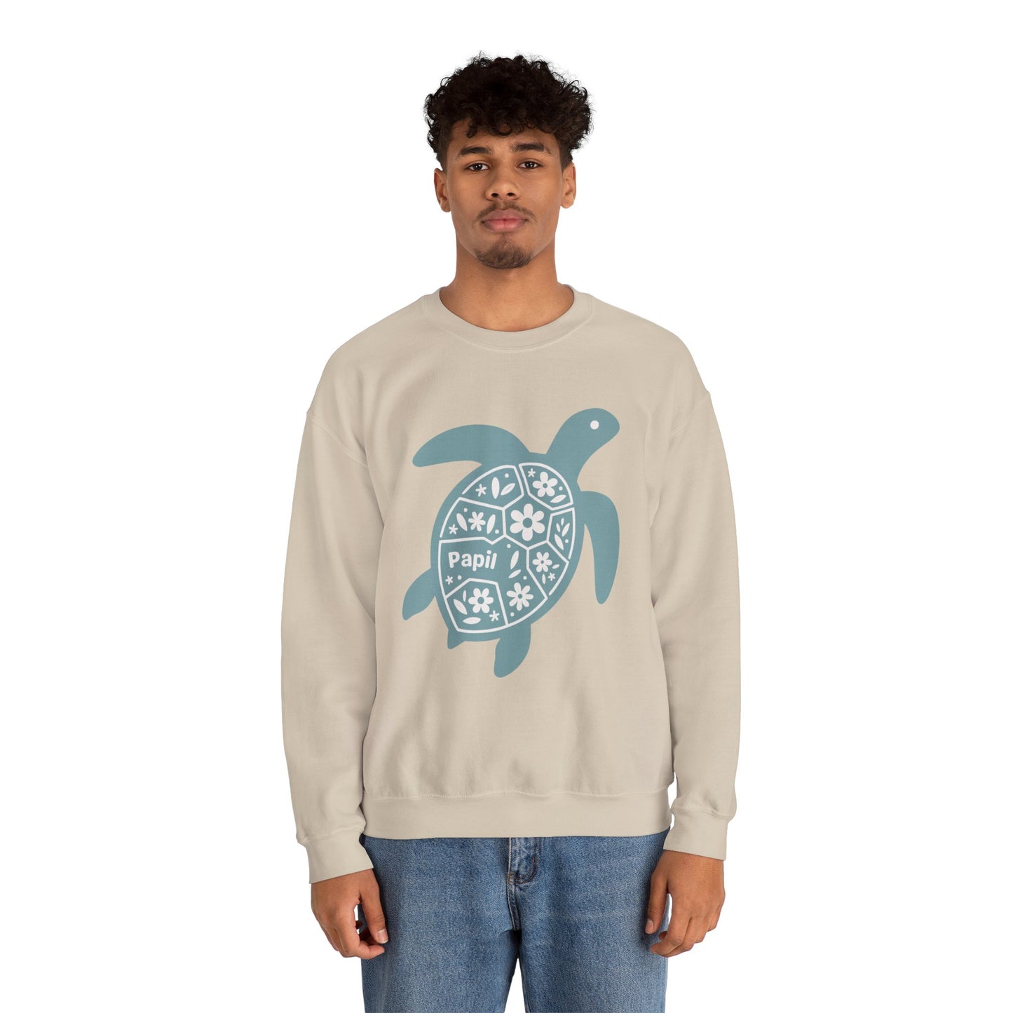 Shell Yeah! Floral Sea Turtle Cosy Crewneck Sweatshirt