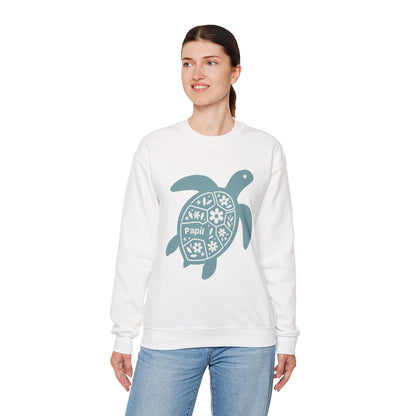 Shell Yeah! Floral Sea Turtle Cosy Crewneck Sweatshirt