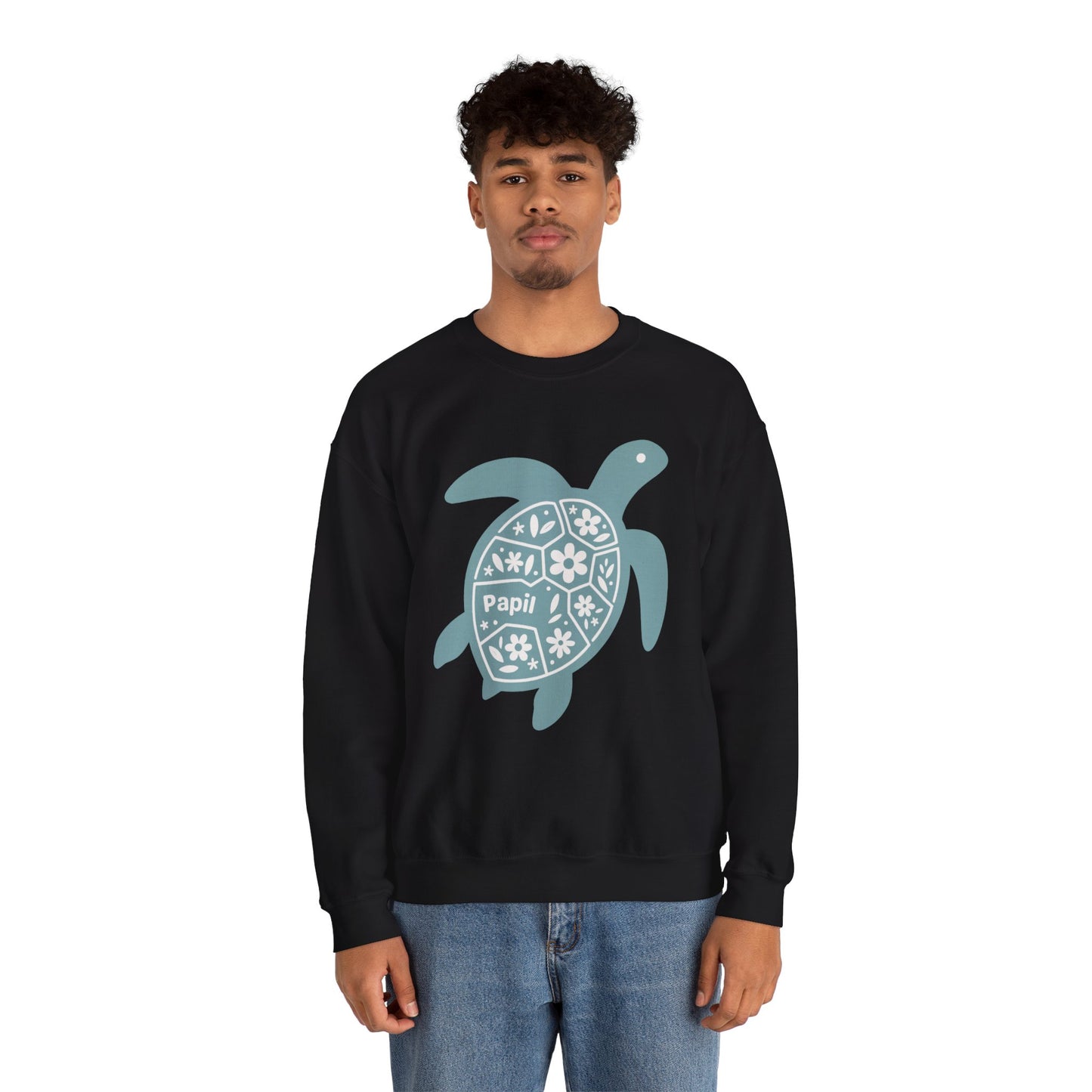 Shell Yeah! Floral Sea Turtle Cosy Crewneck Sweatshirt
