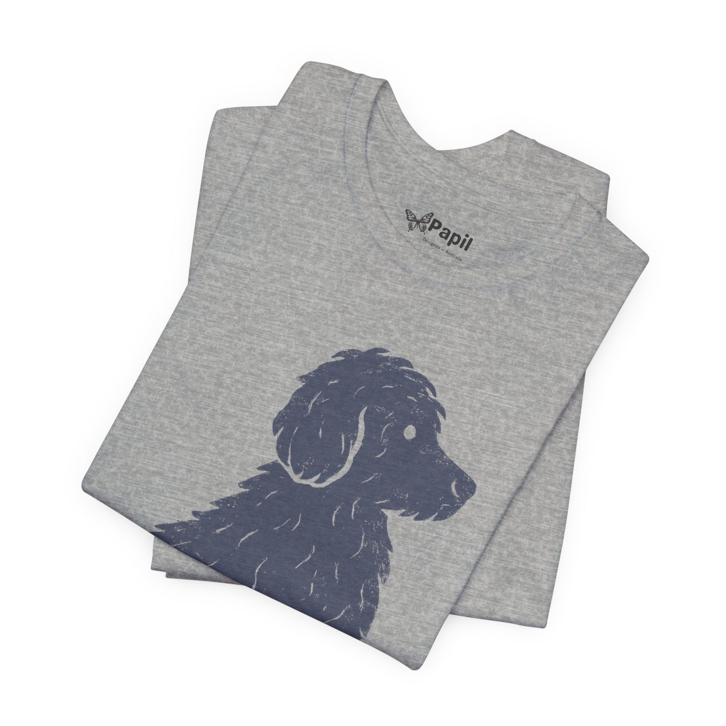 Cute Sitting Puppy Unisex T-Shirt — Whimsical Dog Graphic Tee