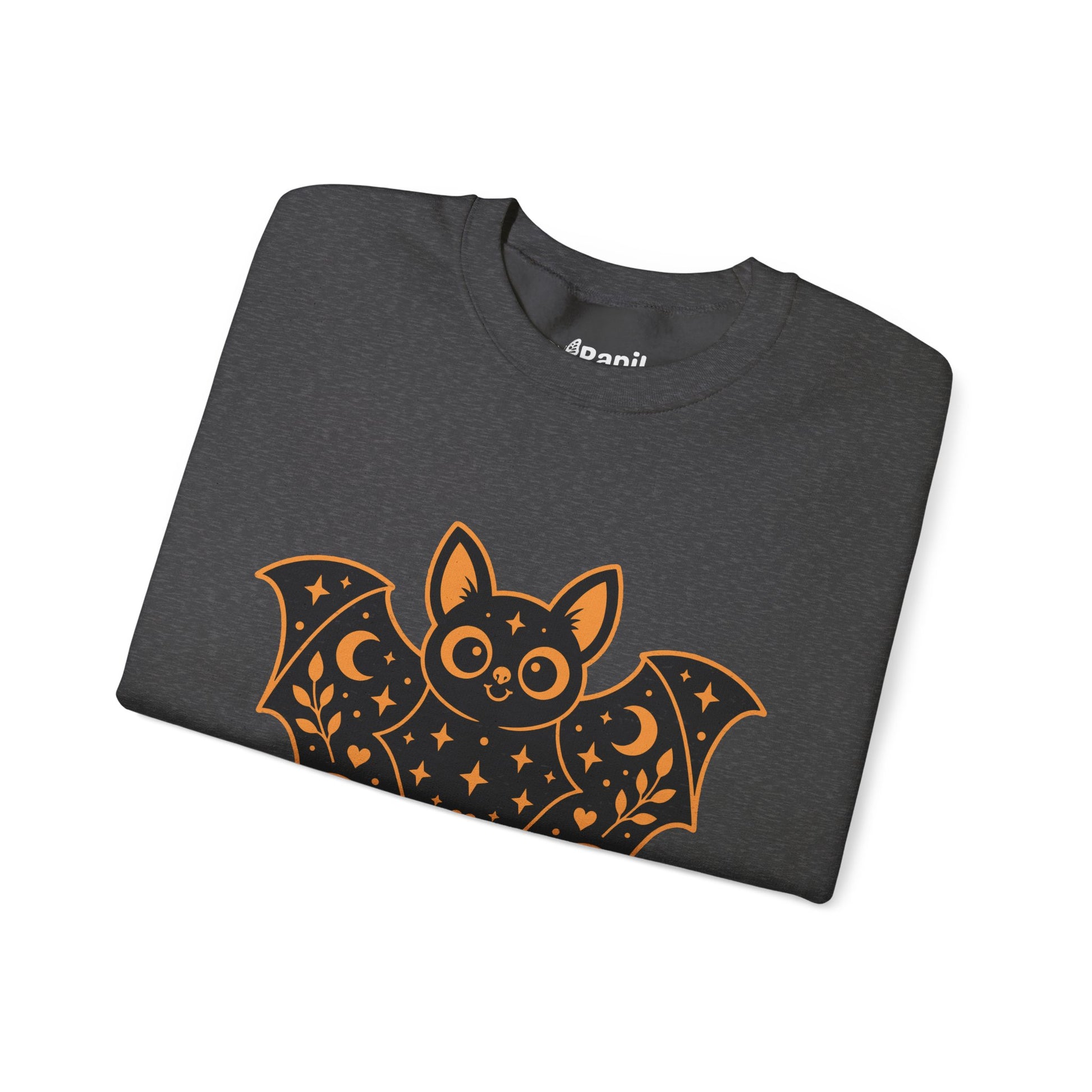 Moonlit Magic — Cute Purple Bat Halloween Crewneck Sweatshirt