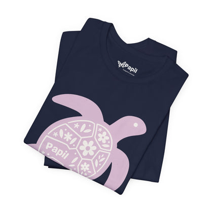 Sea Turtle Graphic Tee — Papil Floral Shell T-Shirt