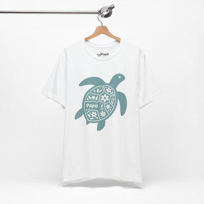 Sea Turtle Graphic Tee — Papil Floral Shell T-Shirt