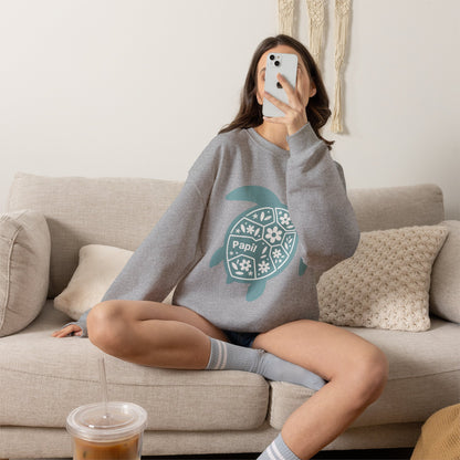 Shell Yeah! Floral Sea Turtle Cosy Crewneck Sweatshirt