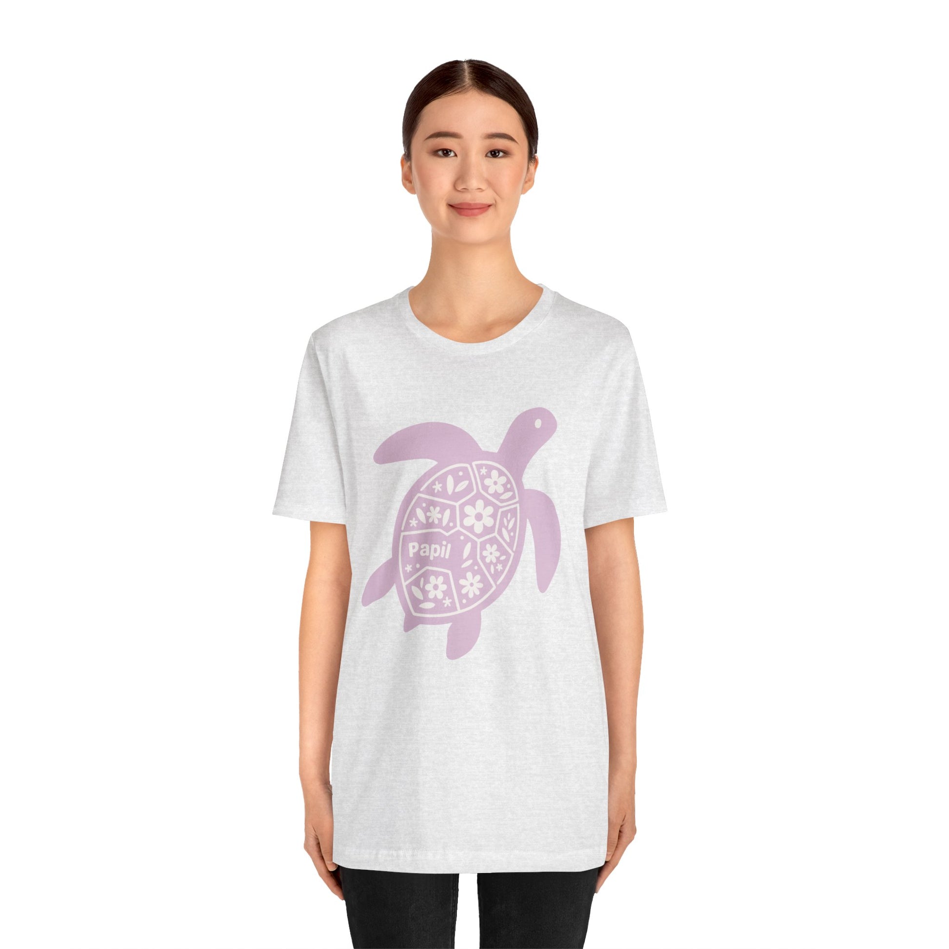 Sea Turtle Graphic Tee — Papil Floral Shell T-Shirt