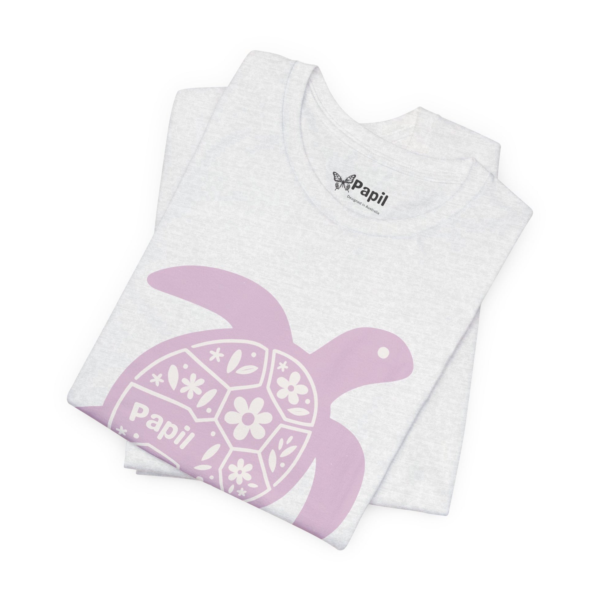 Sea Turtle Graphic Tee — Papil Floral Shell T-Shirt