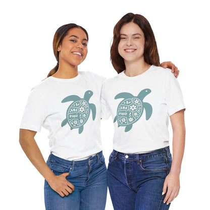 Sea Turtle Graphic Tee — Papil Floral Shell T-Shirt
