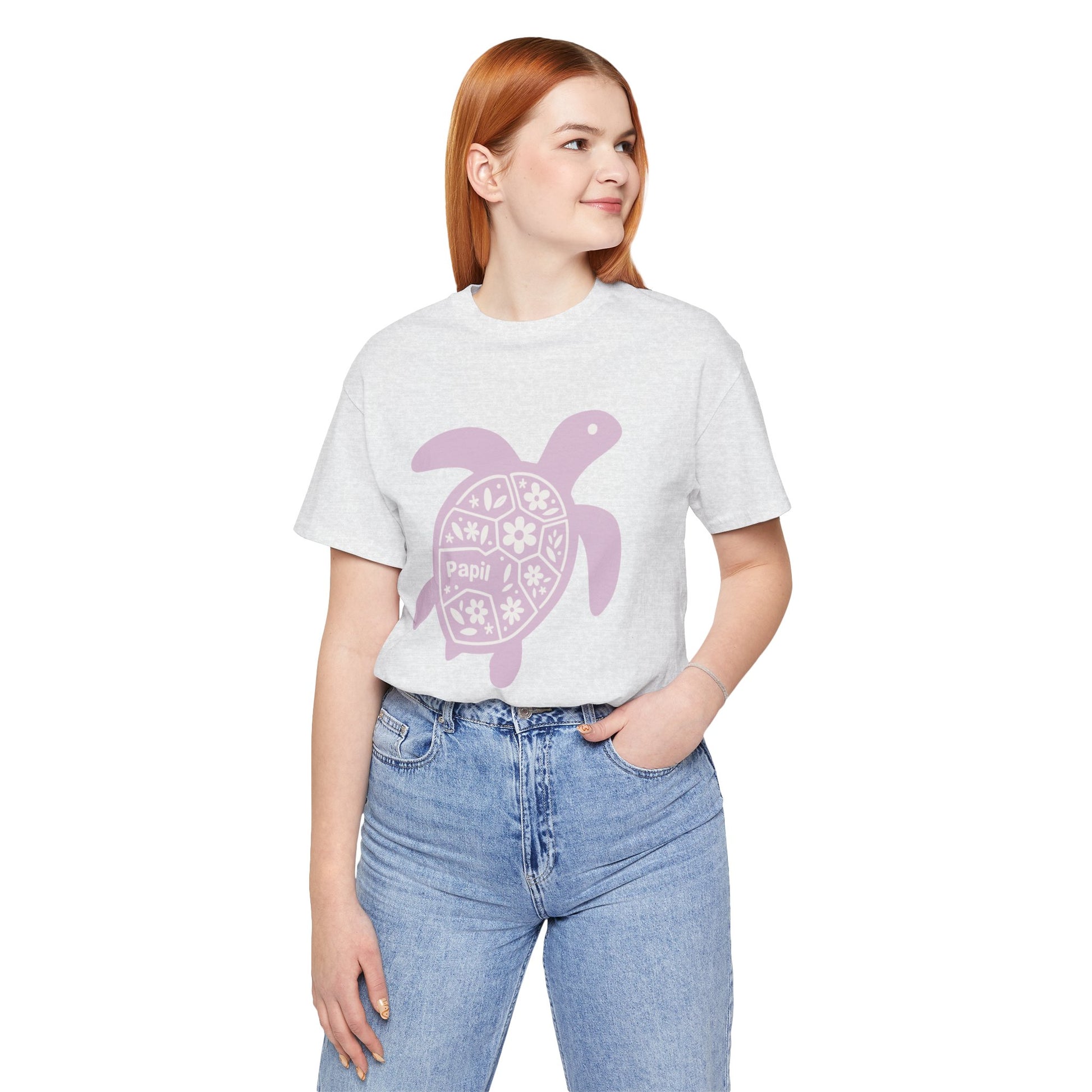 Sea Turtle Graphic Tee — Papil Floral Shell T-Shirt