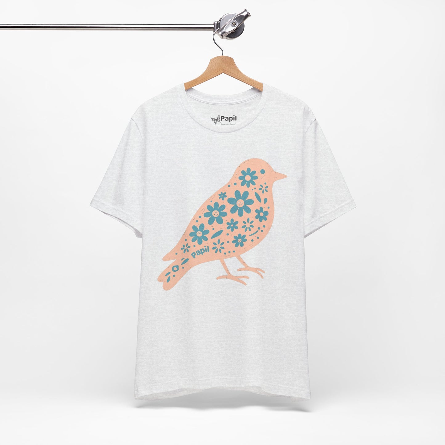 Floral Spring Bird Graphic T-Shirt