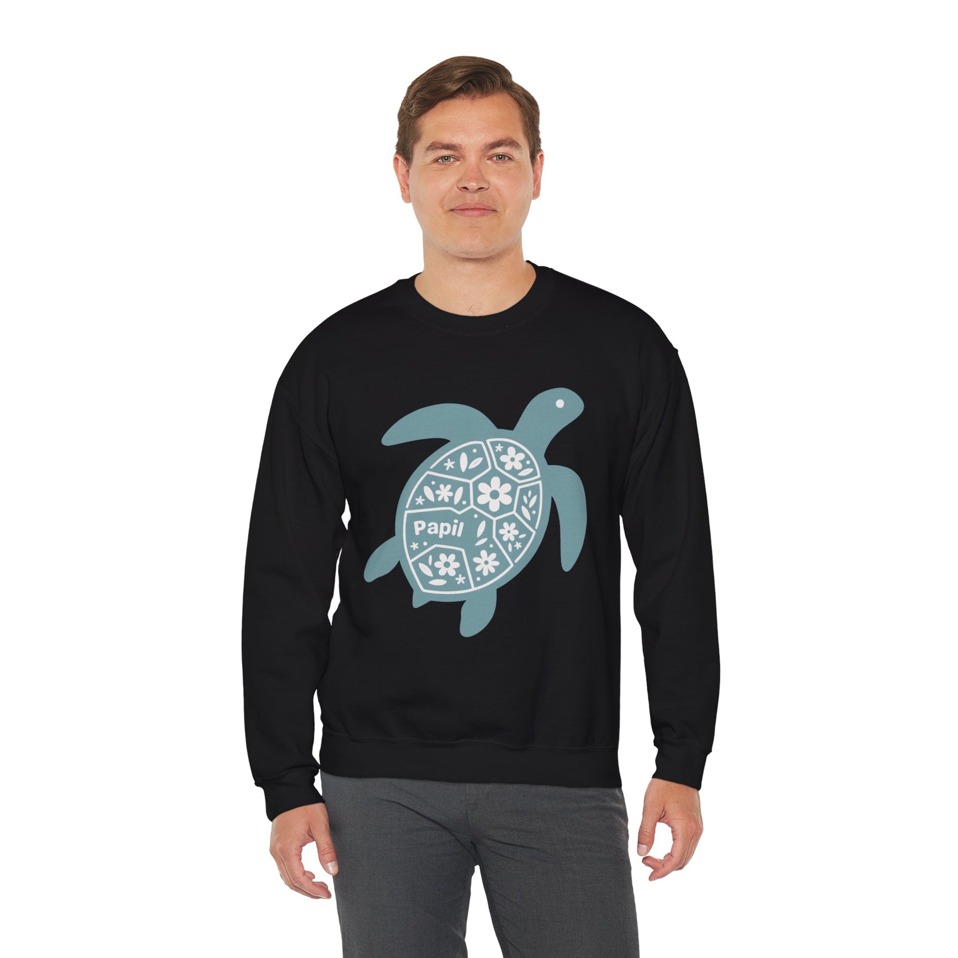 Shell Yeah! Floral Sea Turtle Cosy Crewneck Sweatshirt