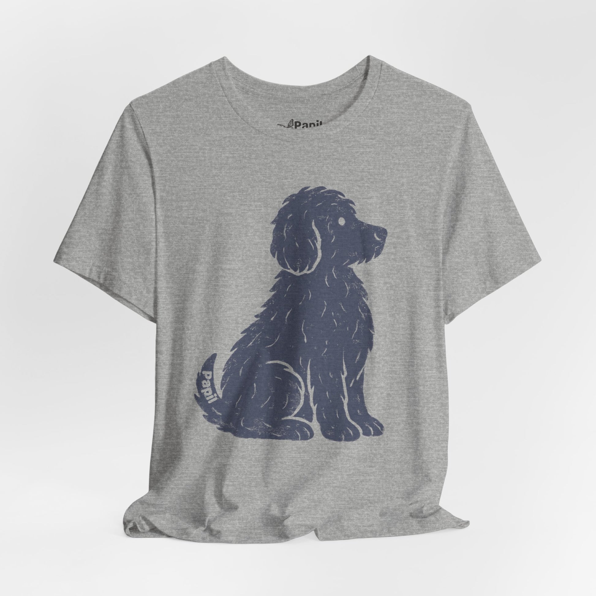 Cute Sitting Puppy Unisex T-Shirt — Whimsical Dog Graphic Tee