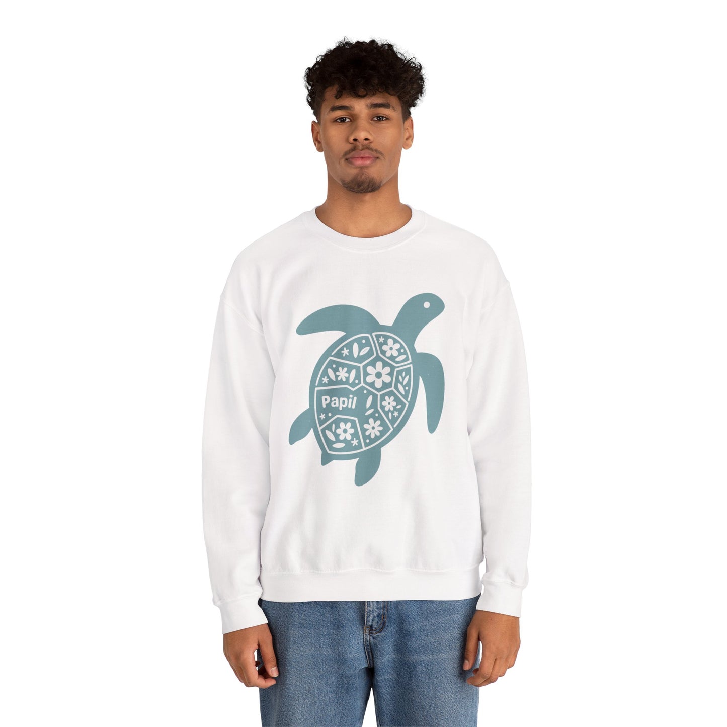 Shell Yeah! Floral Sea Turtle Cosy Crewneck Sweatshirt