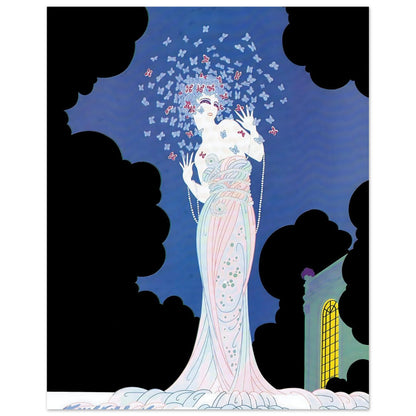 Butterfly Muse Art Deco Wall Art Poster 40x50 cm 16x20″