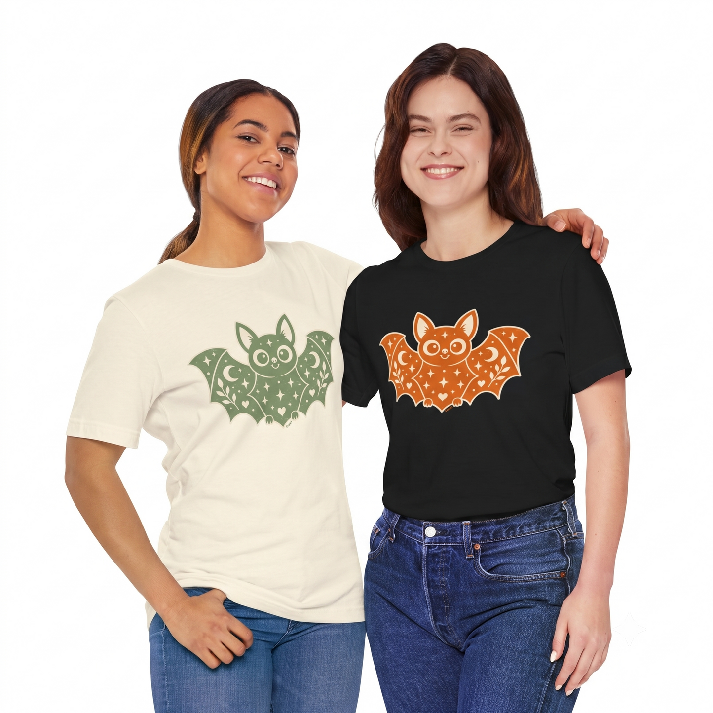 Soft But Spooky — Cute Halloween Bat Graphic Tee