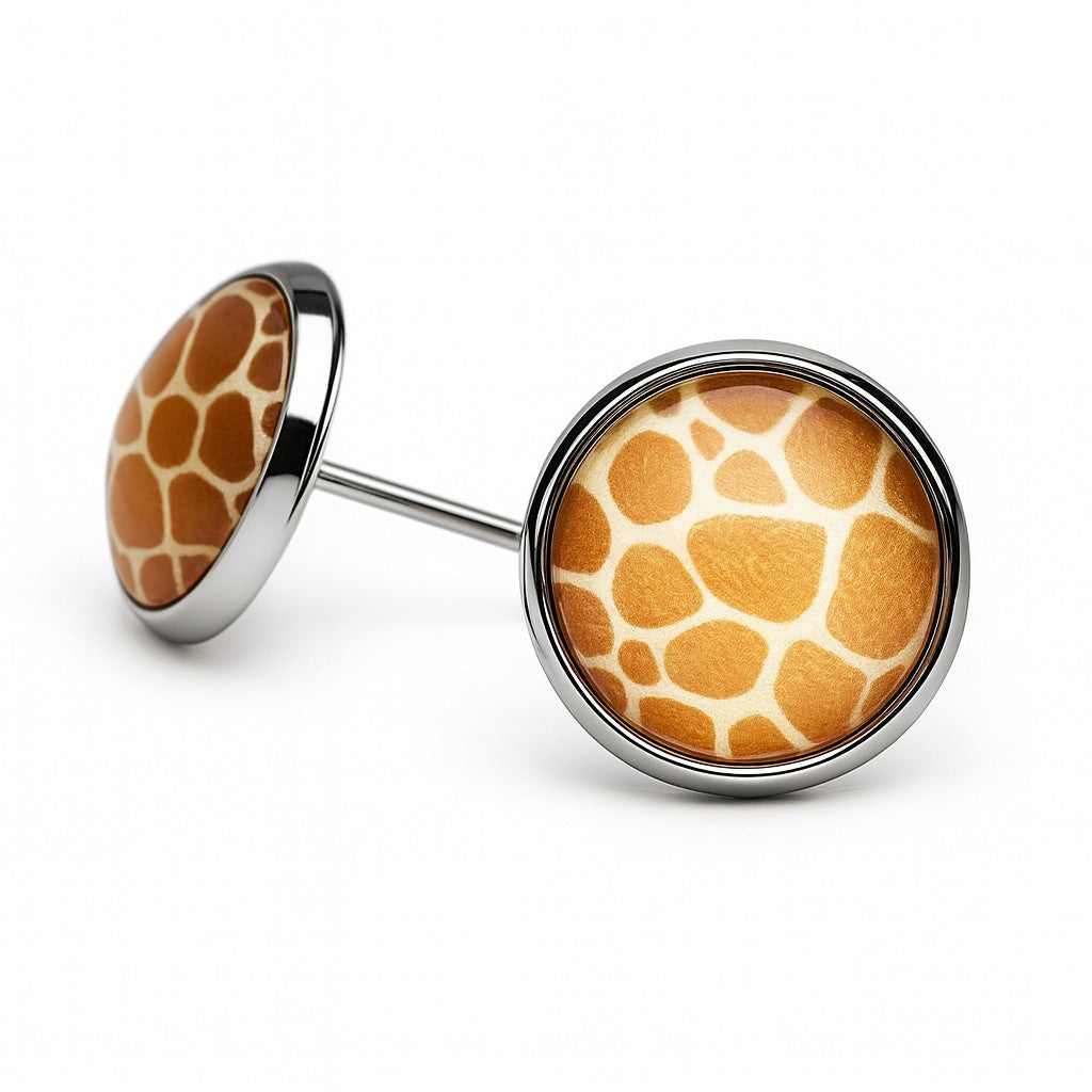 Wild Animal Print Stud Earrings, Handmade Everyday Statement Studs